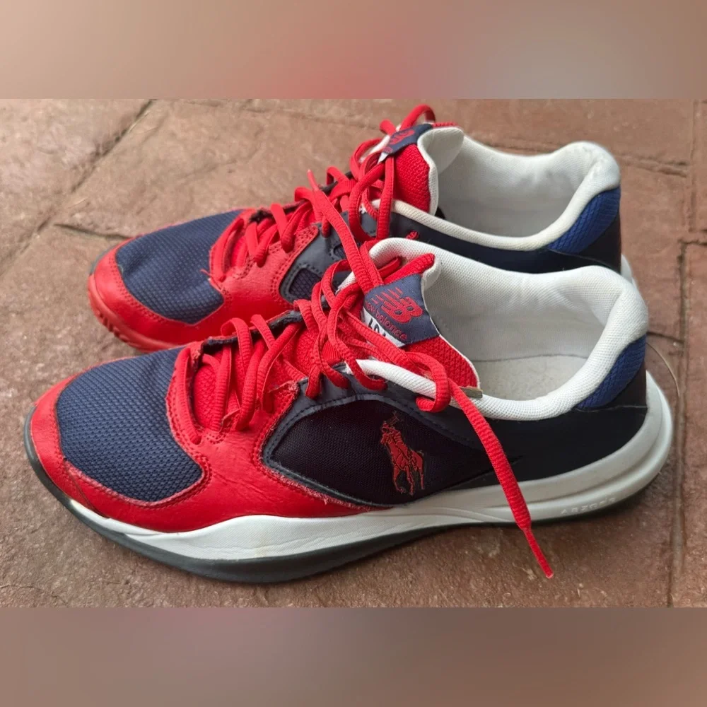 Polo Ralph Lauren new balance 696 mens 11 red blue white vintage sneakers shoes